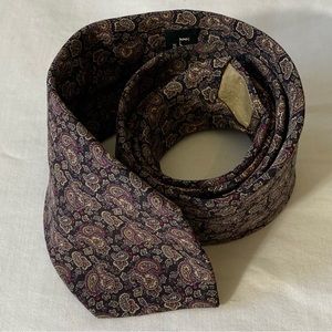 Lanvin New York Paris Paisley Print Tie